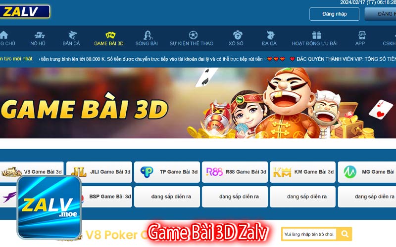 Game Bài 3D Zalv